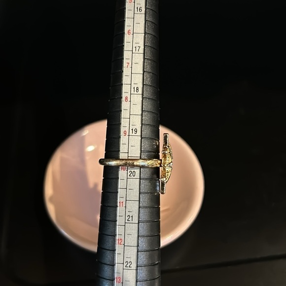 Starburst Art Deco Inspired Ring Gold Plated Fashion Jewelry - Picture 3 of 8